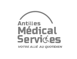 logo Antilles Médical Service, Votre allié au quotidien